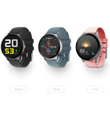 Lige Ligne rouge Smartwatch Smartband Smartphone Fitness Sport Activité Tracker Montre IPS iOS Android iPhone Samsung Huawei Bleu