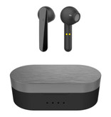 Brightside Écouteurs sans fil T12 - Écouteurs TWS à contrôle tactile intelligent Écouteurs sans fil Bluetooth 5.0 Écouteurs noirs
