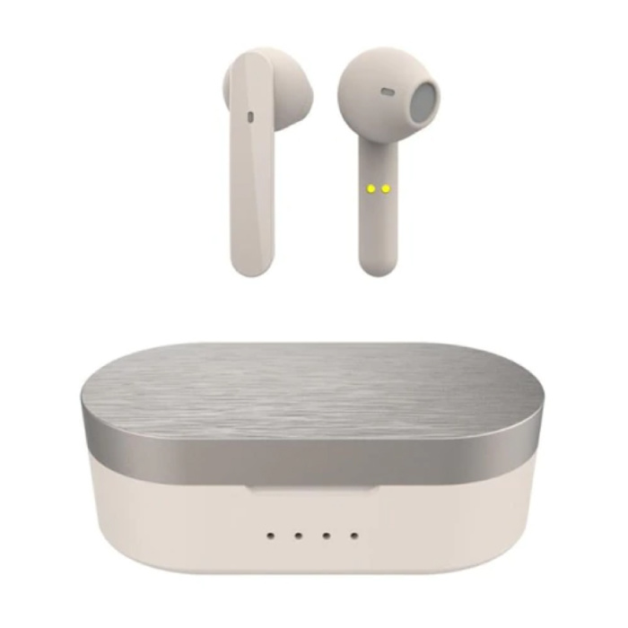 Écouteurs sans fil T12 - Écouteurs TWS Smart Touch Control Bluetooth 5.0 Écouteurs sans fil Beige