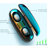 Stuff Certified® TWS Wireless Earphones with Powerbank 3500mAh - Smart Touch Control Bluetooth 5.0 Ear Wireless Buds Earphones Earbuds Earphone White