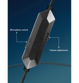 Yulass Stereo-Gaming-Kopfhörer für Playstation 4 und 5 / Xbox / PC - Headset-Kopfhörer mit Mikrofonblau