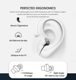 Lenovo Auriculares inalámbricos HE05 - Smart Touch Control TWS Auriculares Bluetooth 5.0 Auriculares inalámbricos Auriculares Negro