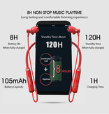 Lenovo Auriculares inalámbricos HE05 - Smart Touch Control TWS Auriculares Bluetooth 5.0 Auriculares inalámbricos Auriculares Rojo