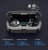 H & A F9 TWS Draadloze Smart Touch Control Oortjes Bluetooth 5.0 Ear Wireless Buds Earphones Earbuds 2000mAh Powerbank