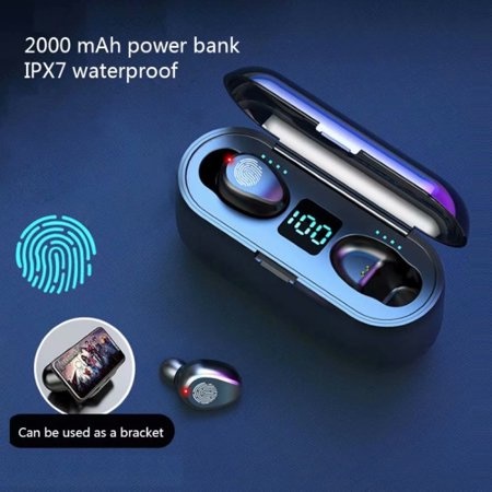 Auriculares Bluetooth Power Bank F9 Tws Touch Stereo Calidad