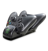 mimd Stazione di ricarica per Xbox One X / S Dock di ricarica per controller - Doppia stazione di ricarica con 2 batterie ricaricabili