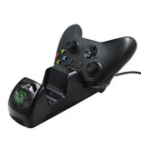 mimd Stazione di ricarica per Xbox One X / S Dock di ricarica per controller - Doppia stazione di ricarica con 2 batterie ricaricabili