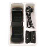 mimd Stacja ładująca do konsoli Xbox One X / S Stacja ładująca do kontrolera - podwójna stacja ładująca z 2 akumulatorami