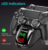 Dobe Ladestation für PlayStation 4 Ladestation für Controller - Dual Charging Station