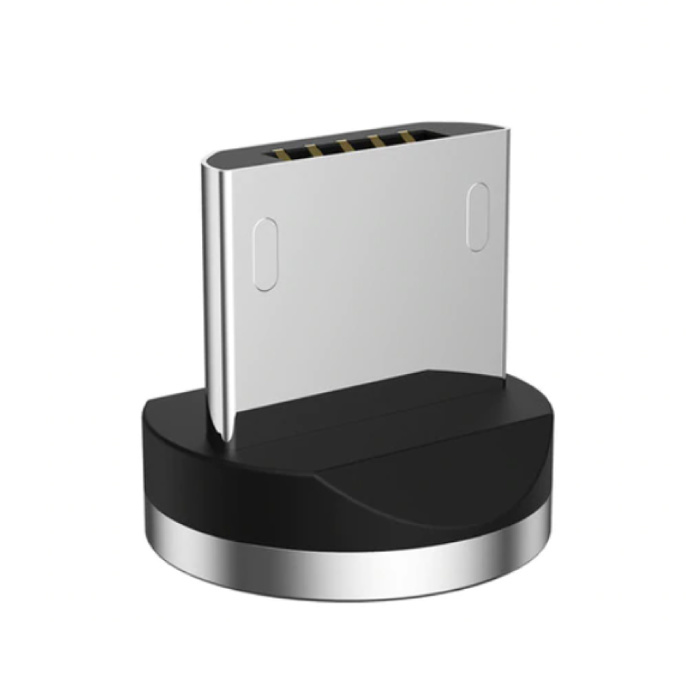 USLION Micro-USB Magnetische Oplaadkabel 1 Meter - Gevlochten Nylon Oplader Data Kabel Android Goud