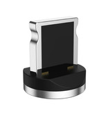 USLION Cavo di ricarica magnetico lampo per iPhone 2 metri - Cavo dati per caricabatterie in nylon intrecciato Android Nero