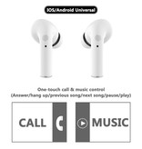 HBQ i11 Wireless Earphones - True Touch Control TWS Bluetooth 5.0 In-Ear Wireless Buds Earphones Earbuds Earphone White