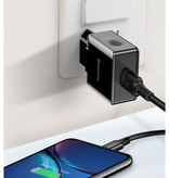 Baseus Fast Charge USB Stekkerlader - Quick Charge 3.0 Muur Oplader Wallcharger AC Thuislader Adapter Zwart