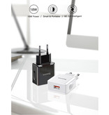 Baseus Chargeur de prise USB à charge rapide - Chargeur mural Quick Charge 3.0 Chargeur mural Adaptateur de chargeur secteur blanc