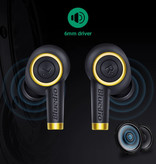 Bluedio Drahtlose Ohrhörer TWS-Tastensteuerung Bluetooth 5.0 Drahtlose In-Ear-Knospen Ohrhörer Ohrhörer Ohrhörer Schwarz