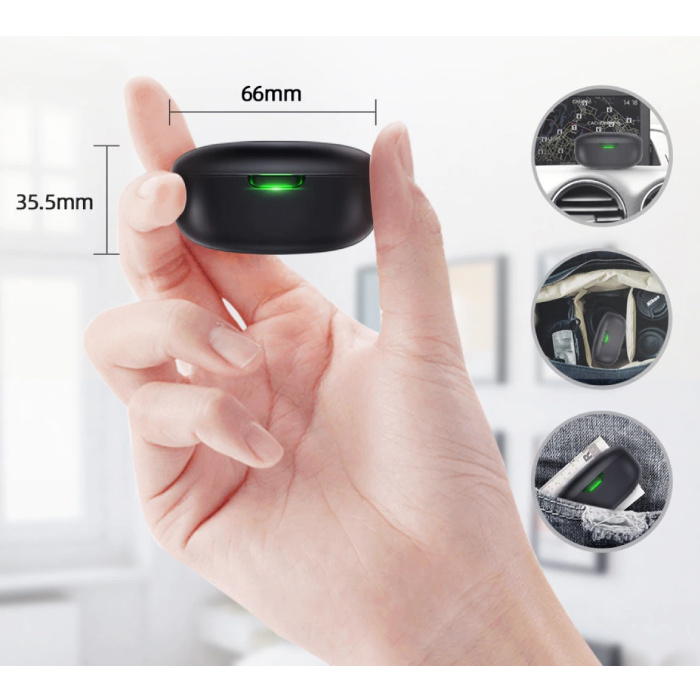 Bluedio Particle Draadloze Oortjes TWS Button Control Bluetooth 5.0 Ear Wireless Buds Earphones Earbuds Oortelefoon Zwart