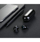 HBQ Q18 Wireless-Ohrhörer - TWS-Ohrhörer True Touch Control-Ohrhörer Ohrhörer Bluetooth 4.2 Wireless Buds-Ohrhörer Ohrhörer Schwarz