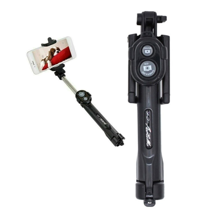 Selfie Stick Stativ mit Bluetooth - Drahtloses Smartphone Vlog Stativ und Stativ Selfie Stick