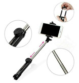 Stuff Certified® Selfie Stick Stativ mit Bluetooth - Wireless Smartphone Vlog Stativ und Stativ Selfie Stick Weiß