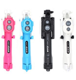 Stuff Certified® Trépied Selfie Stick avec Bluetooth - Trépied Vlog pour Smartphone sans fil et trépied Selfie Stick Bleu