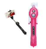 Stuff Certified® Selfie Stick Tripod with Bluetooth - Wireless Smartphone Vlog Tripod and Tripod Selfie Stick Pink