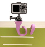 Anordsem Flexibler Selfie Stick - Smartphone Vlog Stativ Selfie Stick Blau