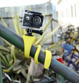 Anordsem Elastyczny Selfie Stick - Smartphone Vlog Tripod Selfie Stick Niebieski