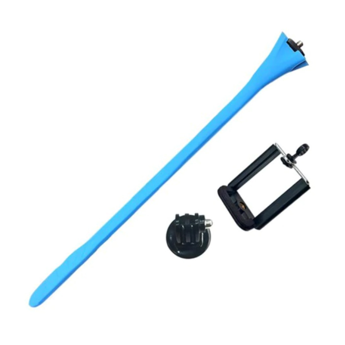 Flexibele Selfie Stick - Smartphone Vlog Statief Selfiestick Blauw