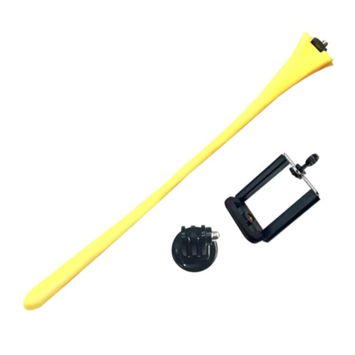 Selfie stick flessibile - Treppiede per smartphone Vlog Selfie stick giallo