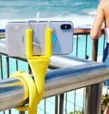 Anordsem Elastyczny Selfie Stick - Smartphone Vlog Tripod Selfie Stick Fioletowy