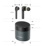 Blitzwolf BW-FYE8 Draadloze Oordopjes - TWS Oortjes True Touch Control Oortjes Oordopjes Bluetooth 5.0 Wireless Buds Earphones Oortelefoon Zwart