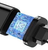 Kuulaa Caricatore con presa USB - Caricabatteria da muro Quick Charge 3.0 Caricabatteria da muro Adattatore per caricabatteria da casa CA Nero