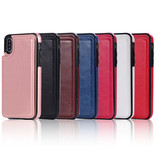 Stuff Certified® Retro iPhone 5 Leren Flip Case Portefeuille - Wallet Cover Cas Hoesje Rood