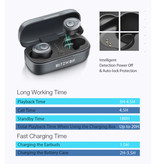 Blitzwolf Auriculares inalámbricos BW-FYE4 - Auriculares TWS Auriculares con control táctil verdadero Auriculares Auriculares Bluetooth 5.0 Auriculares inalámbricos Auriculares Negro