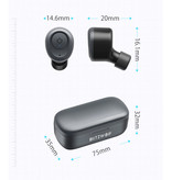 Blitzwolf BW-FYE4 Drahtlose Ohrhörer - TWS Ohrhörer True Touch Control Ohrhörer Ohrhörer Bluetooth 5.0 Drahtlose Knospen Ohrhörer Ohrhörer Schwarz
