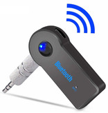 Stuff Certified® Récepteur Bluetooth 5.0 Émetteur AUX Jack 3,5 mm - Adaptateur sans fil Récepteur audio Stream Appel mains libres + Microphone