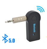 Stuff Certified® Bluetooth 5.0 Receiver Transmitter AUX Jack 3.5mm - Wireless Adapter Audio Receiver Stream Handsfree Calling + Microphone