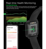 Blitzwolf BW-HL1 Smartwatch Smartband Smartfon Fitness Sport Activity Tracker Zegarek IPS iOS Android iPhone Samsung Huawei Czarny
