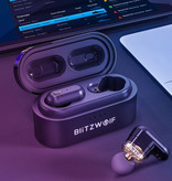 Blitzwolf BW-FYE7 Draadloze Oordopjes - TWS Sport Oortjes One Button Control Oordopjes Bluetooth 5.0 Wireless Buds Earphones Oortelefoon Zwart