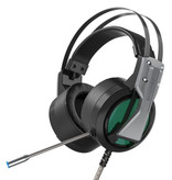 Blitzwolf Casque de jeu BW-GH1 - Pour PS3 / PS4 / XBOX / PC 7.1 Surround Sound - Casque Écouteurs avec microphone