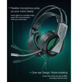 Blitzwolf Auriculares para juegos BW-GH1 - Para PS3 / PS4 / XBOX / PC Sonido envolvente 7.1 - Auriculares Auriculares con micrófono