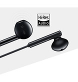 Huawei CM33 Wired Earphones Eartjes Ecouteur Earphone with Microphone Black