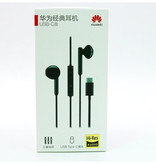 Huawei CM33 Wired Earphones Oortjes Ecouteur Oortelefoon met Microfoon Zwart
