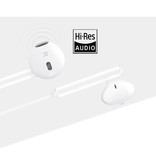 Huawei CM33 Auriculares con cable Eartjes Ecouteur Auriculares con micrófono Blanco