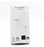 Huawei CM33 Słuchawki przewodowe Eartjes Ecouteur Słuchawki douszne z mikrofonem Białe