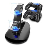 Stuff Certified® Charging Station for PlayStation 4 Charging Dock Station for Controller - Dual Charging Station Black