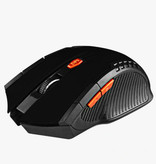 Stuff Certified® Drahtlose Gaming-Maus Optisch - beidhändig und ergonomisch mit DPI-Einstellung - 1600 DPI - 6 Tasten - Schwarz