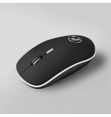 Stuff Certified® G-1600 Wireless Mouse geräuschlos - optisch - beidhändig und ergonomisch - schwarz