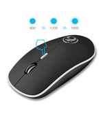 Stuff Certified® Souris sans fil G-1600 sans bruit - Optique - Ambidextre et ergonomique - Noir