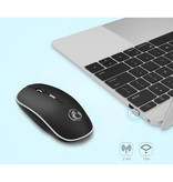 Stuff Certified® Bezprzewodowa mysz G-1600 Noiseless - Optyczna - Oburęczna i ergonomiczna - Czarna
